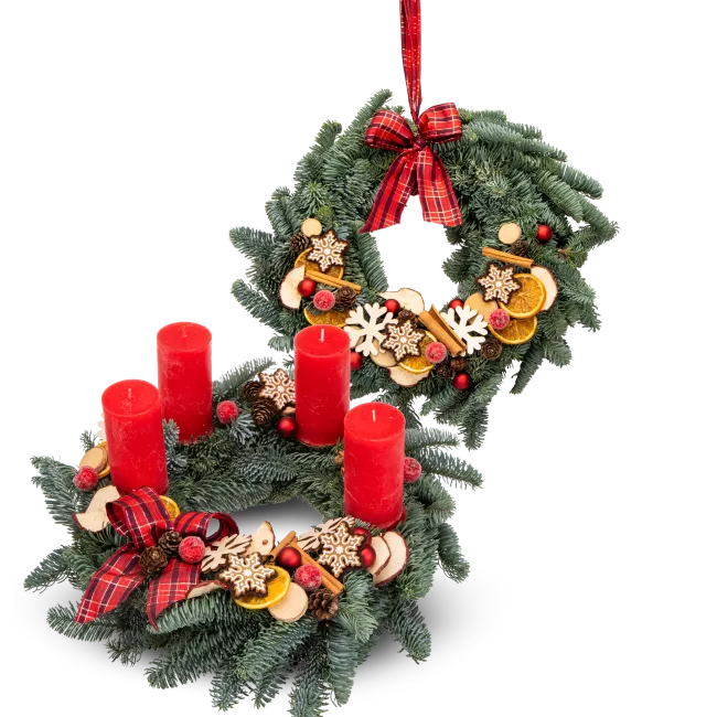 Vánoční set věnců